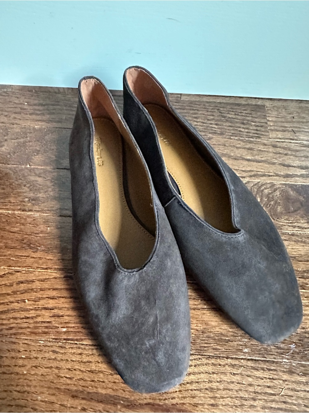 NWOB Madewell Mylie Ballet Flat Suede Chocolate Brown NX064 - Picture 5 of 11